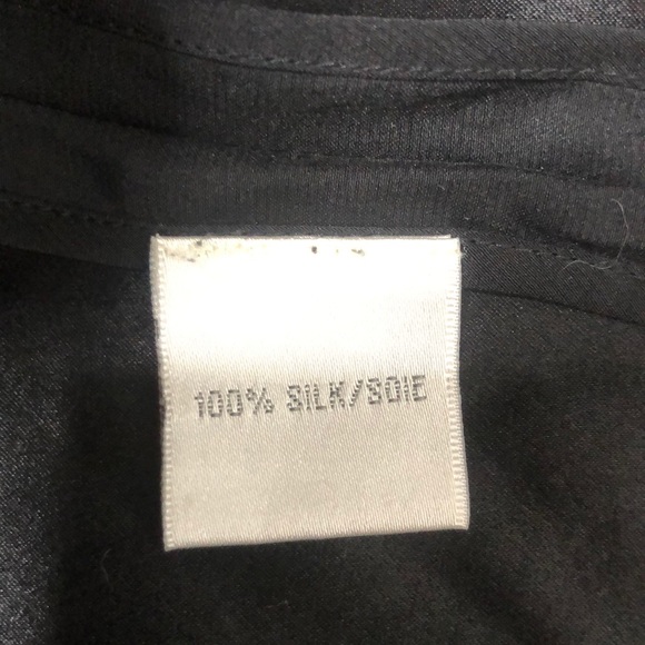 Cynthia Cynthia Steffe Black Tie Neck Silk Cocktail Dress Size 6 - Picture 13 of 15